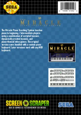 Miracle Piano Teaching System, The (USA) box cover back